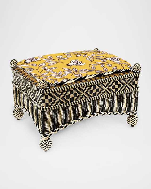 Queen Bee Courtyard Outdoor Ottoman